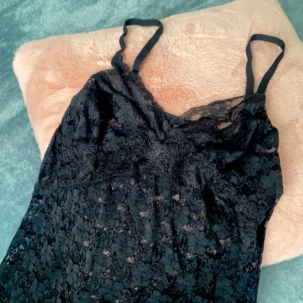 Sexy black lace lingerie
